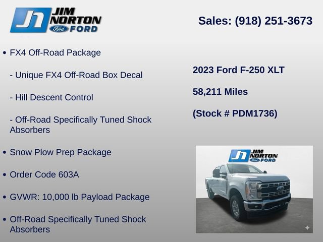 Used 2023 Ford F250 XLT w/ FX4 Off-Road Package AWD/4WD image 8