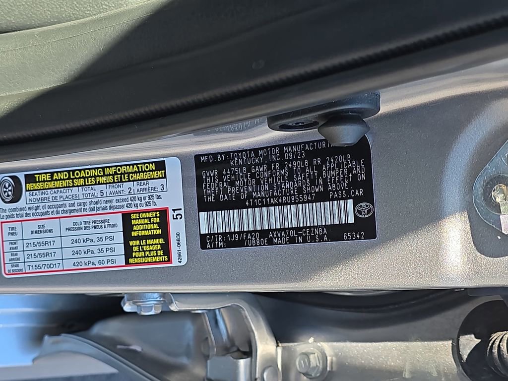 Used 2024 Toyota Camry LE FWD image 40