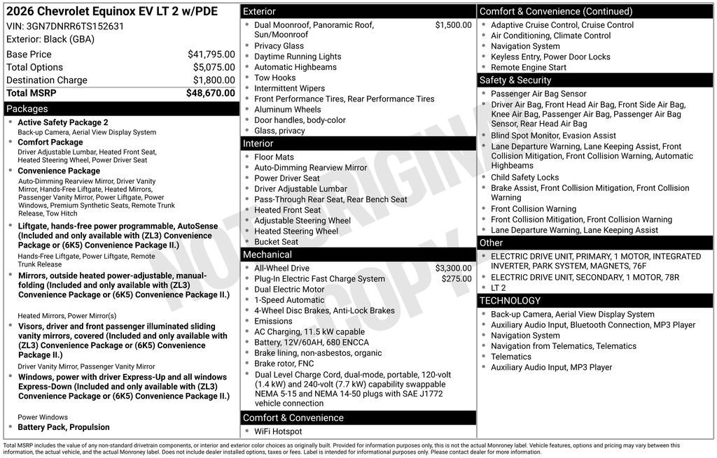 New 2026 Chevrolet Equinox EV LT AWD/4WD image 10