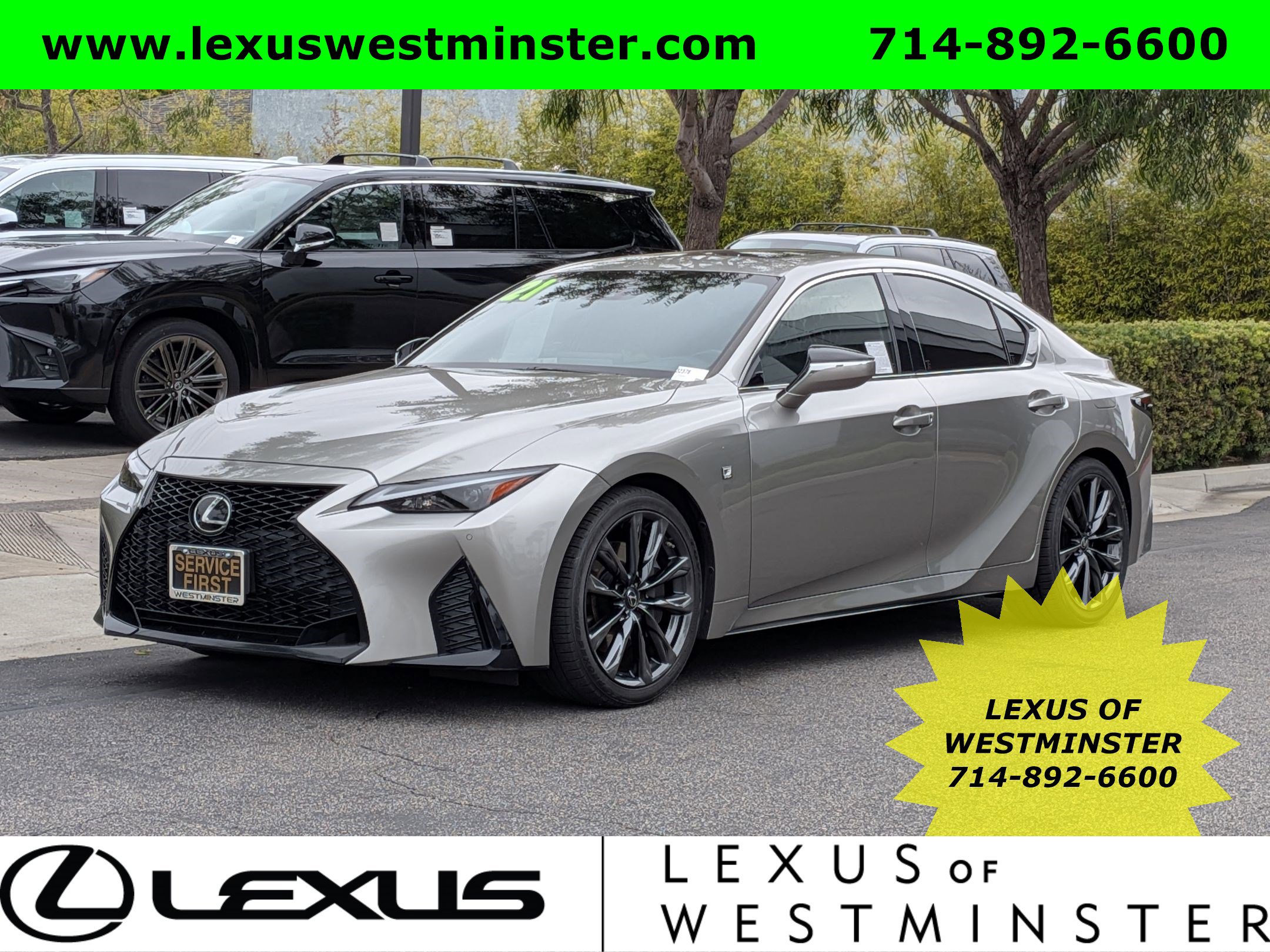 Certified 2021 Lexus IS 350 F Sport w/ Navigation Package