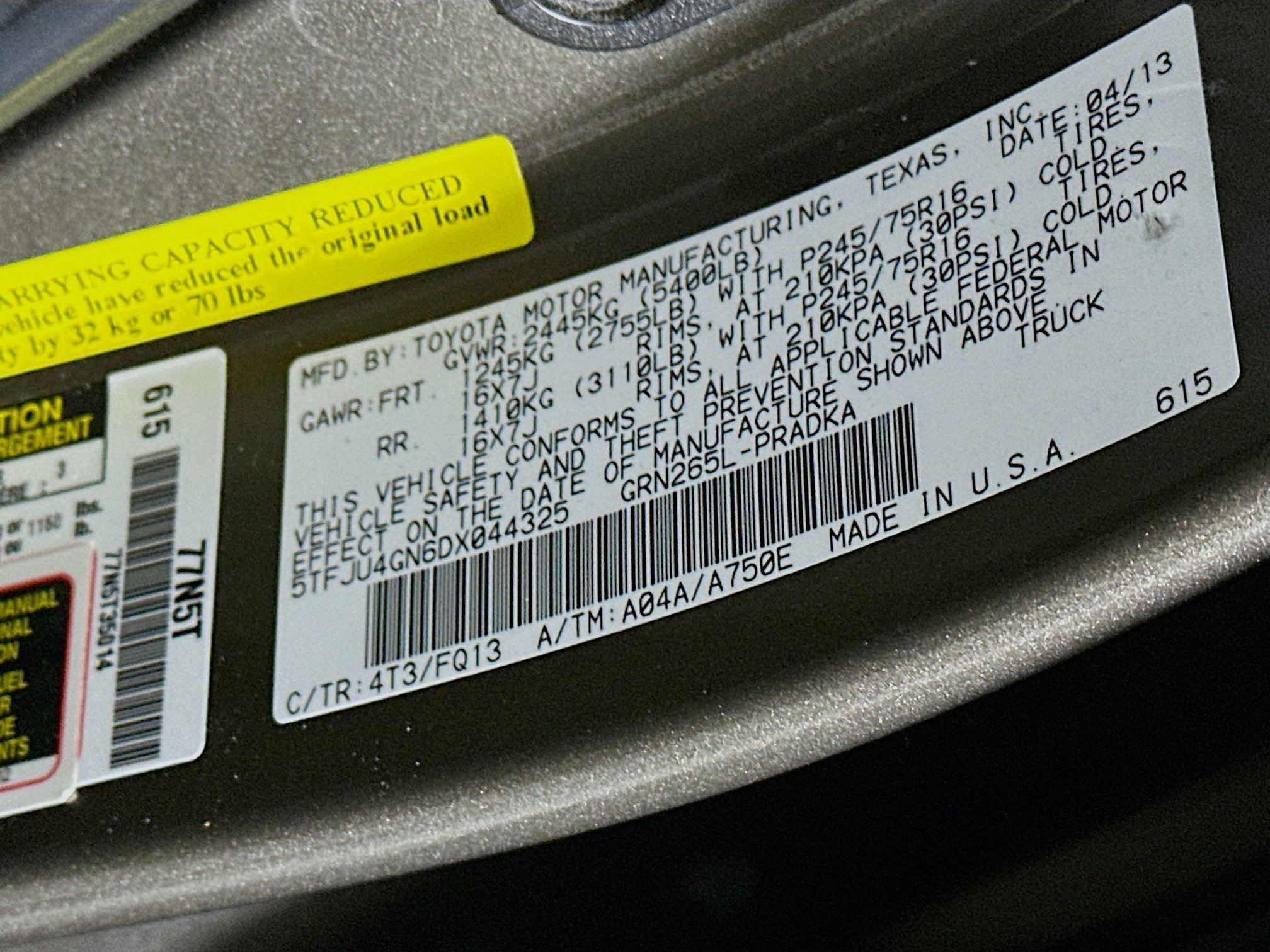 Used 2013 Toyota Tacoma PreRunner w/ SR5 Pkg image 12