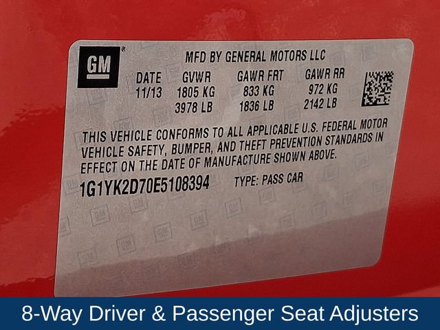 Used 2014 Chevrolet Corvette Stingray Coupe w/ 2LT Preferred Equipment Group RWD image 29