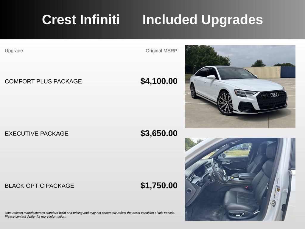Used 2023 Audi A8 L 3.0T w/ Comfort Plus Package AWD/4WD image 5