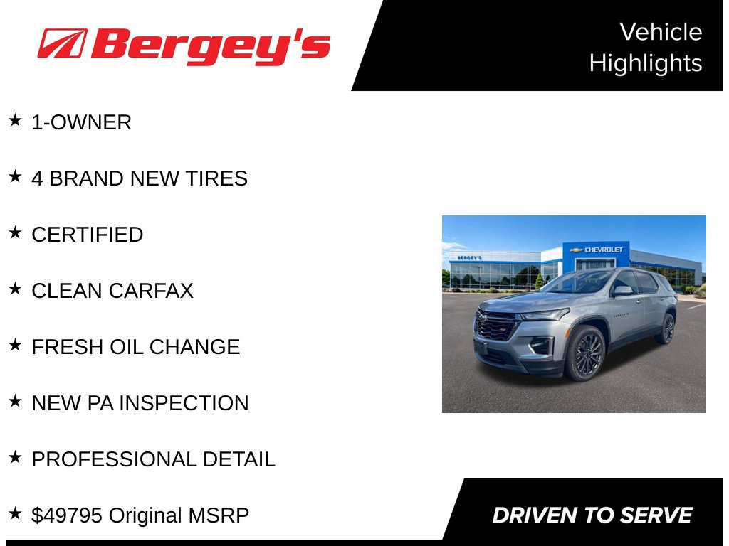 Certified 2023 Chevrolet Traverse RS AWD/4WD image 4