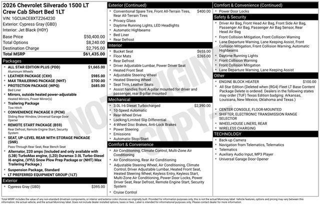 New 2026 Chevrolet Silverado 1500 LT w/ All Star Edition Plus image 4