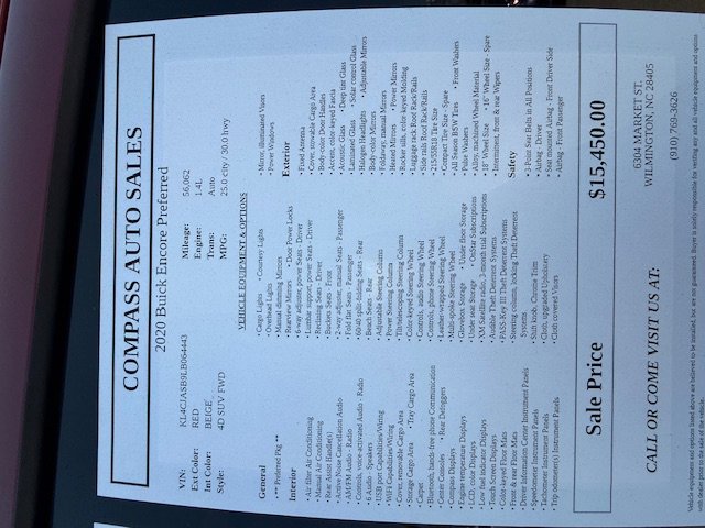 Used 2020 Buick Encore Preferred w/ Safety Package image 8