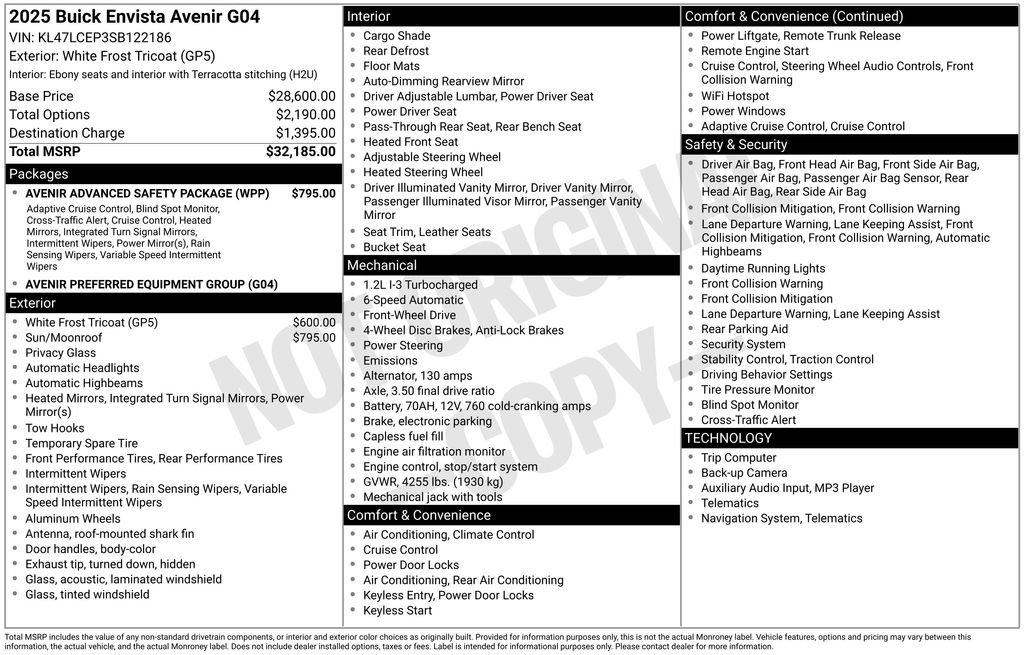 New 2025 Buick Envista Sport Touring FWD image 25