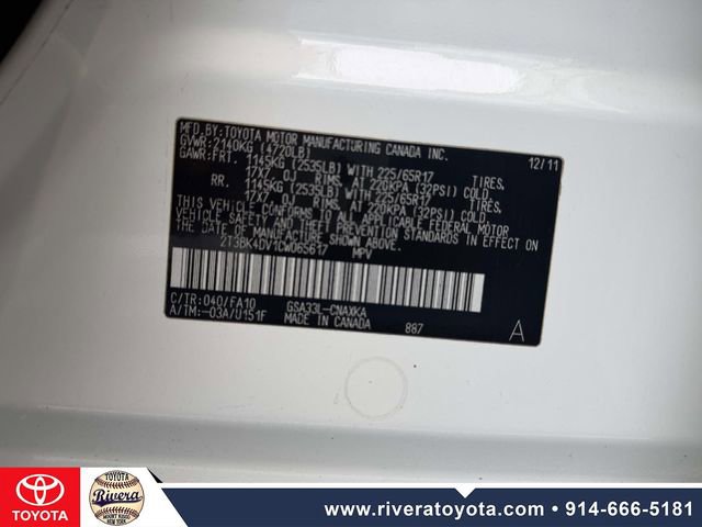 Used 2012 Toyota RAV4 4WD V6 w/ Upgrade Value Pkg image 21