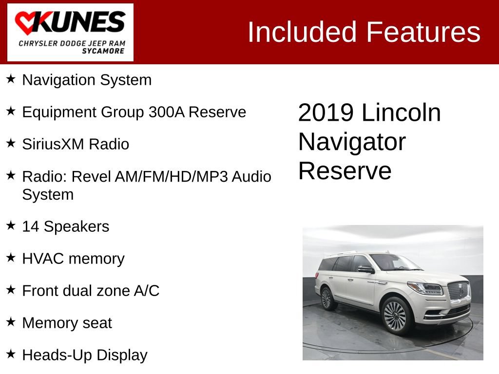 Used 2019 Lincoln Navigator Reserve AWD/4WD image 3