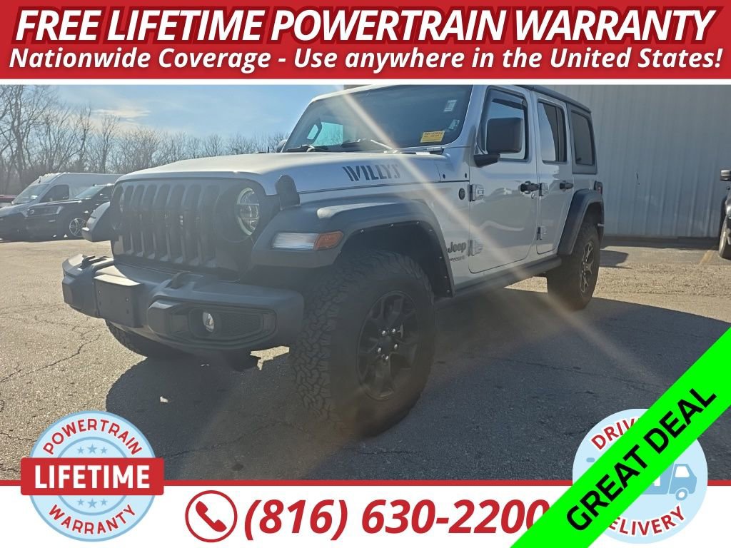 Used 2022 Jeep Wrangler Unlimited Willys image 1