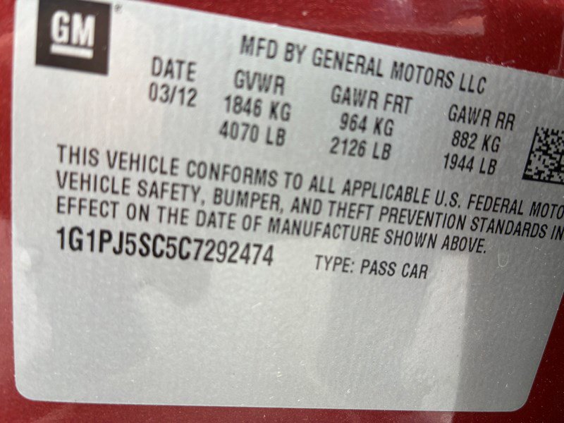 Used 2012 Chevrolet Cruze Eco image 16