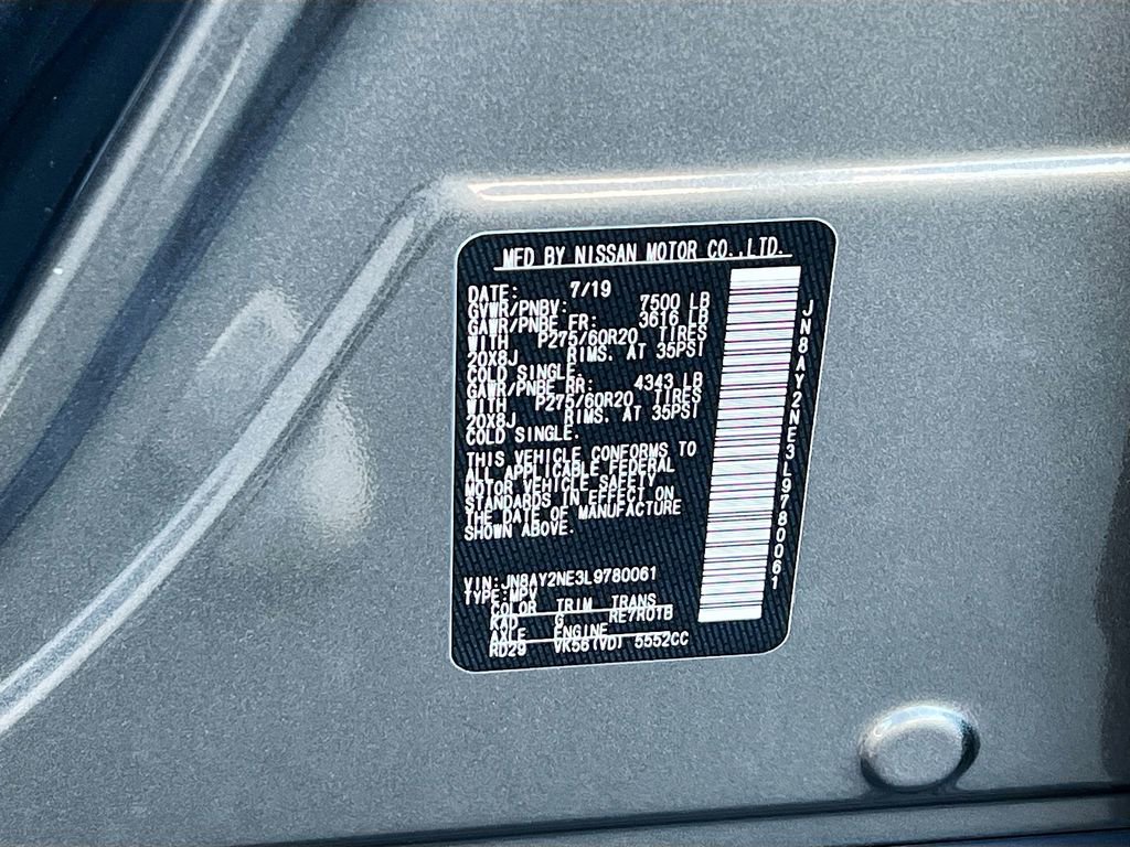 Used 2020 Nissan Armada Platinum w/ Captain's Chairs Package image 35