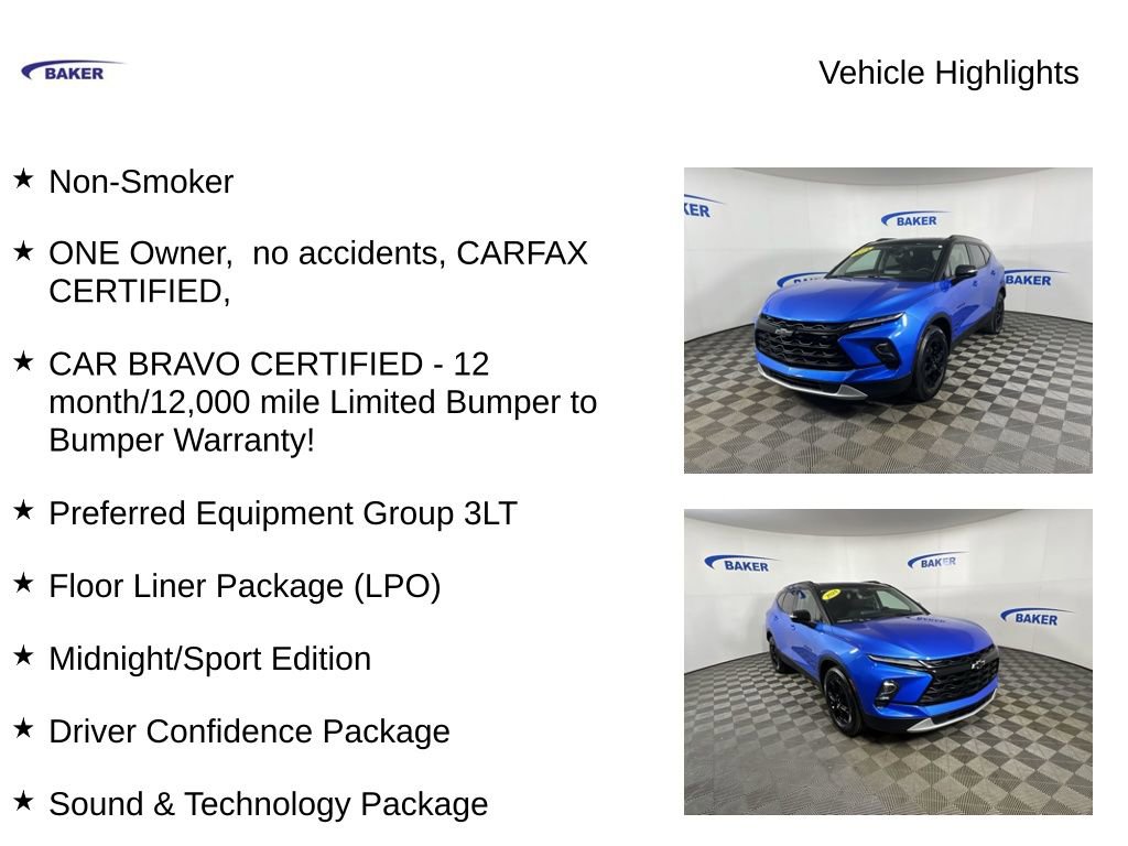 Certified 2024 Chevrolet Blazer LT w/ Sound & Technology Package image 4