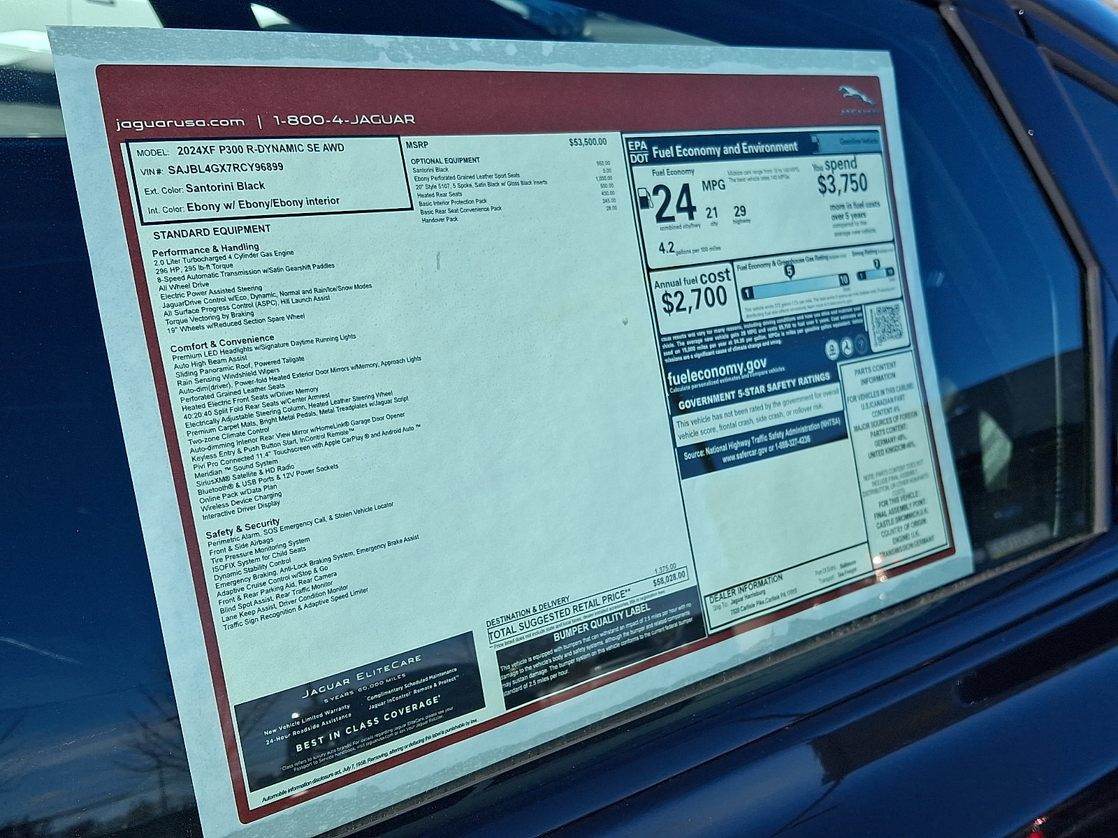 New 2024 Jaguar XF R-Dynamic SE image 22