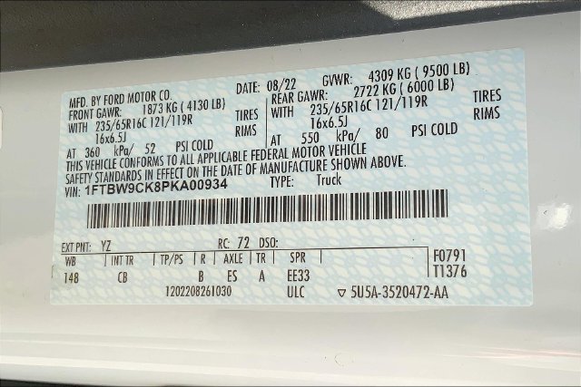 New 2023 Ford E-Transit Medium Roof w/ Interior Upgrade Package RWD image 11