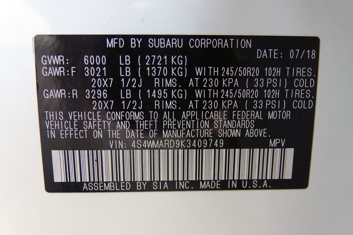 Used 2019 Subaru Ascent Touring image 42