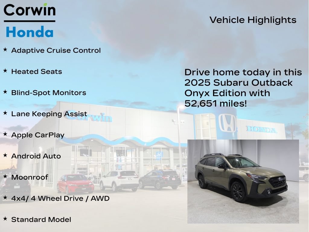 Used 2025 Subaru Outback Onyx Edition AWD/4WD image 6