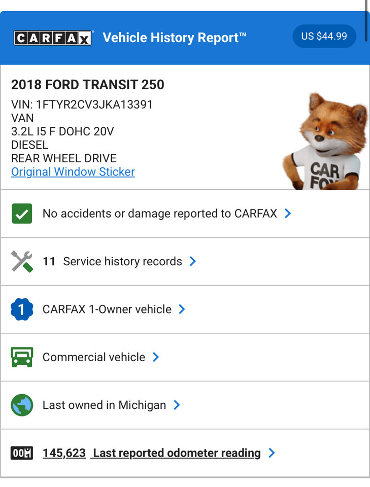 Used 2018 Ford Transit 250 148 Medium Roof w/ Interior Upgrade Package image 41