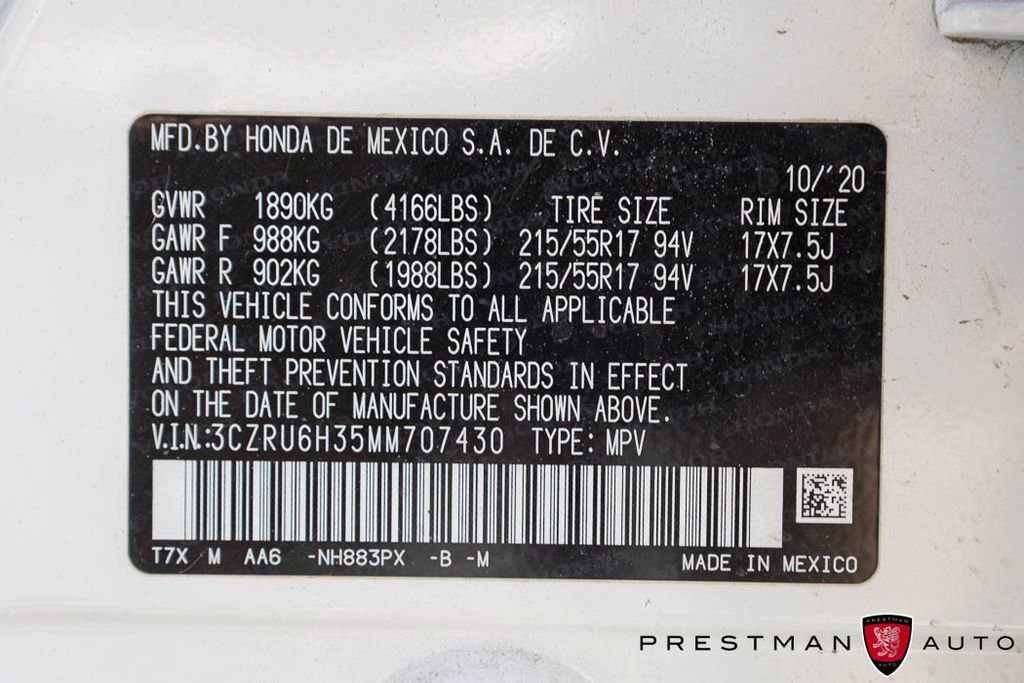 Used 2021 Honda HR-V LX image 34