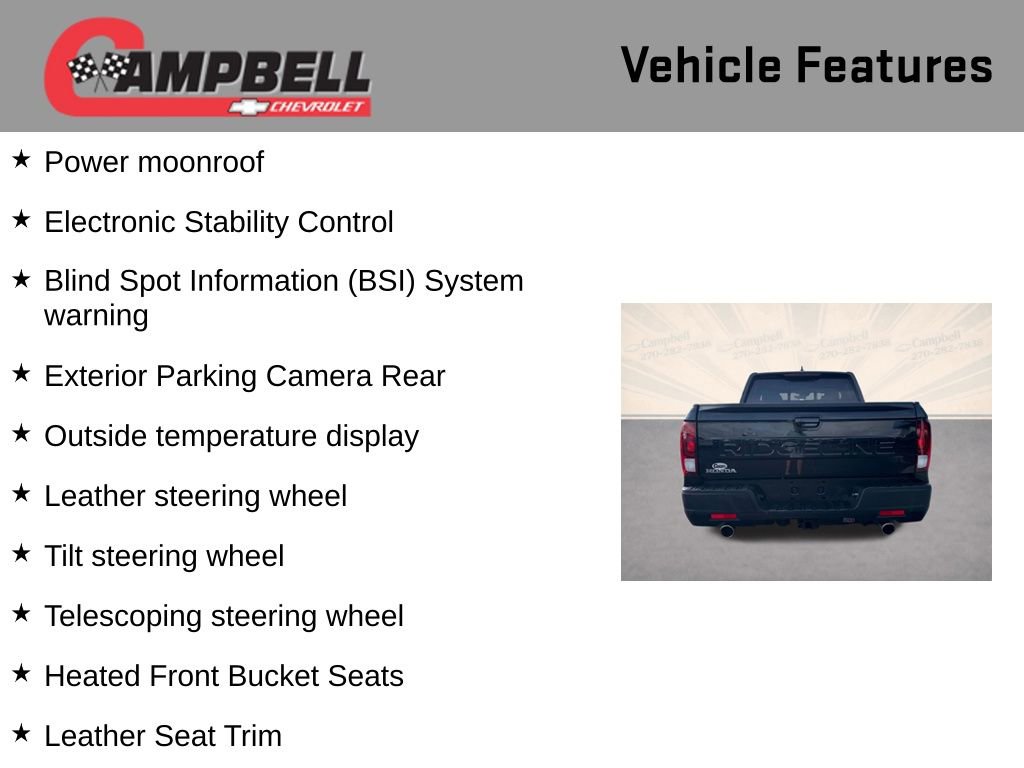 Used 2025 Honda Ridgeline RTL image 10