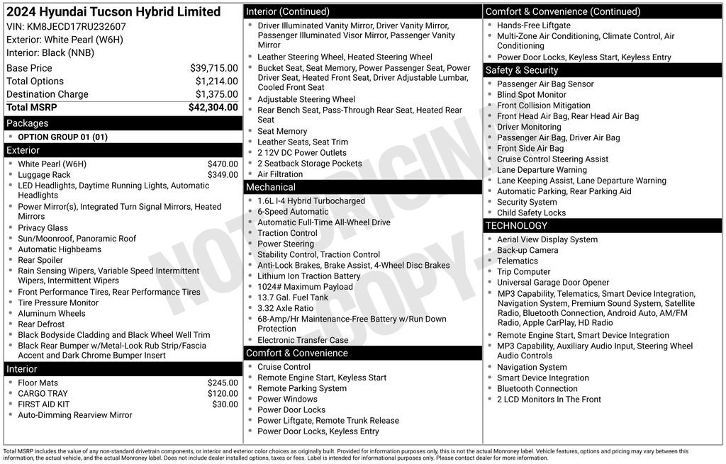 Used 2024 Hyundai Tucson Limited AWD/4WD image 37