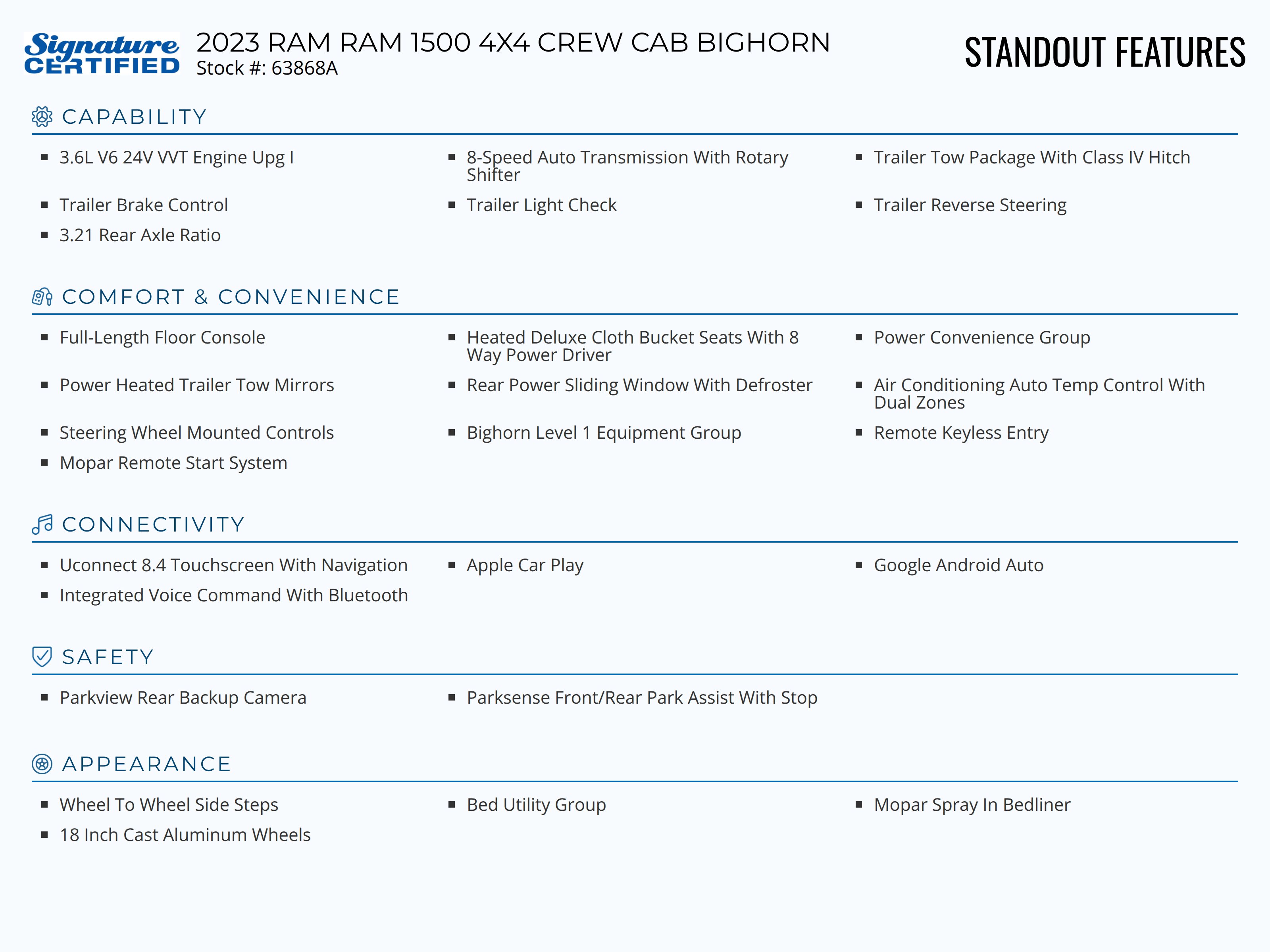 Certified 2023 RAM 1500 Big Horn w/ Trailer Tow Group image 2