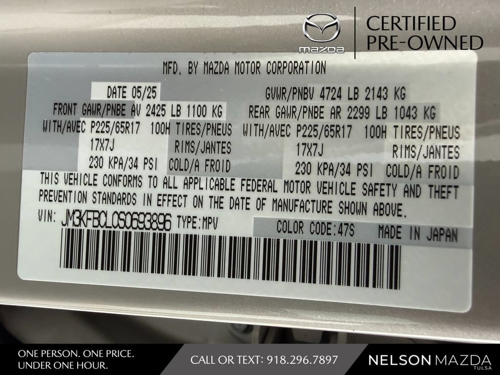 Certified 2025 MAZDA CX-5 AWD 2.5 S w/ Preferred Package image 53
