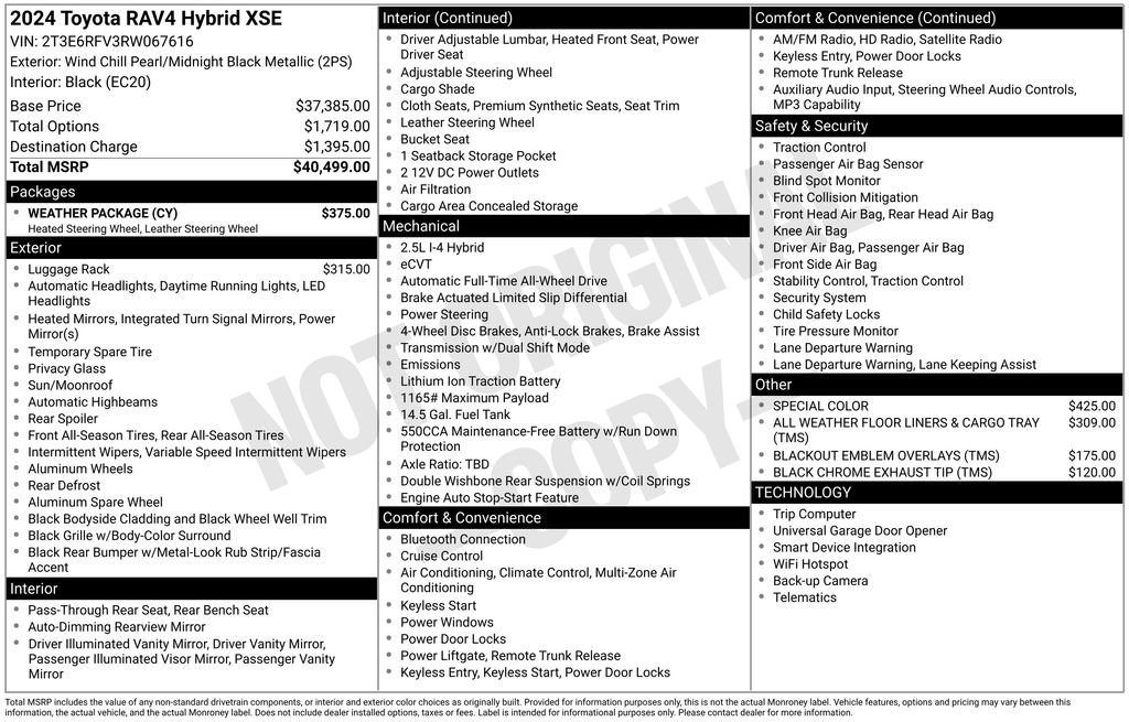 Used 2024 Toyota RAV4 XSE w/ Weather Package AWD/4WD image 33