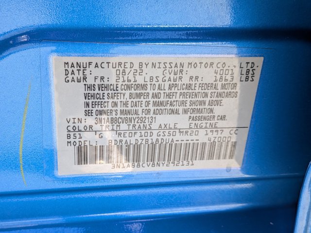 Used 2022 Nissan Sentra SV w/ Trunk Package FWD image 24