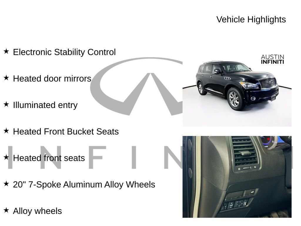 Used 2012 INFINITI QX56 2WD w/ Theater Pkg image 10