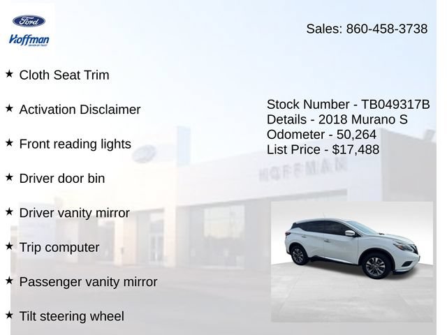 Used 2018 Nissan Murano S AWD/4WD image 29