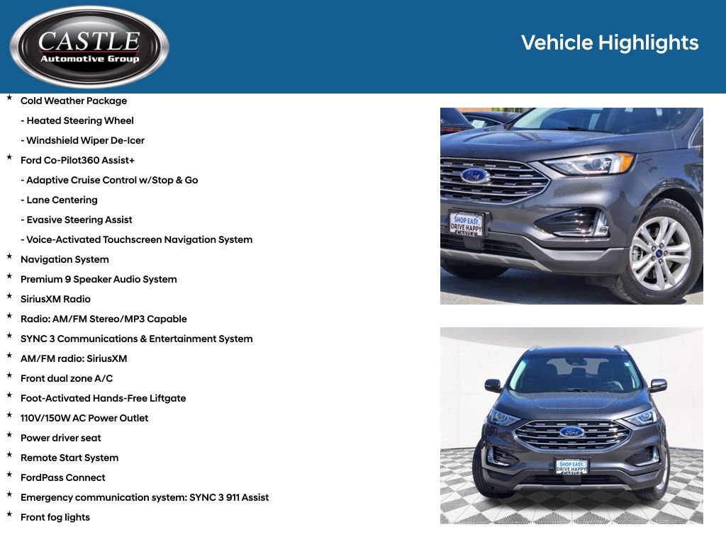 Used 2020 Ford Edge SEL w/ Convenience Package AWD/4WD image 8