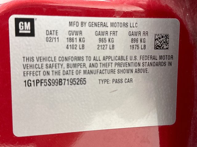 Used 2011 Chevrolet Cruze LT w/ RS Package FWD image 11