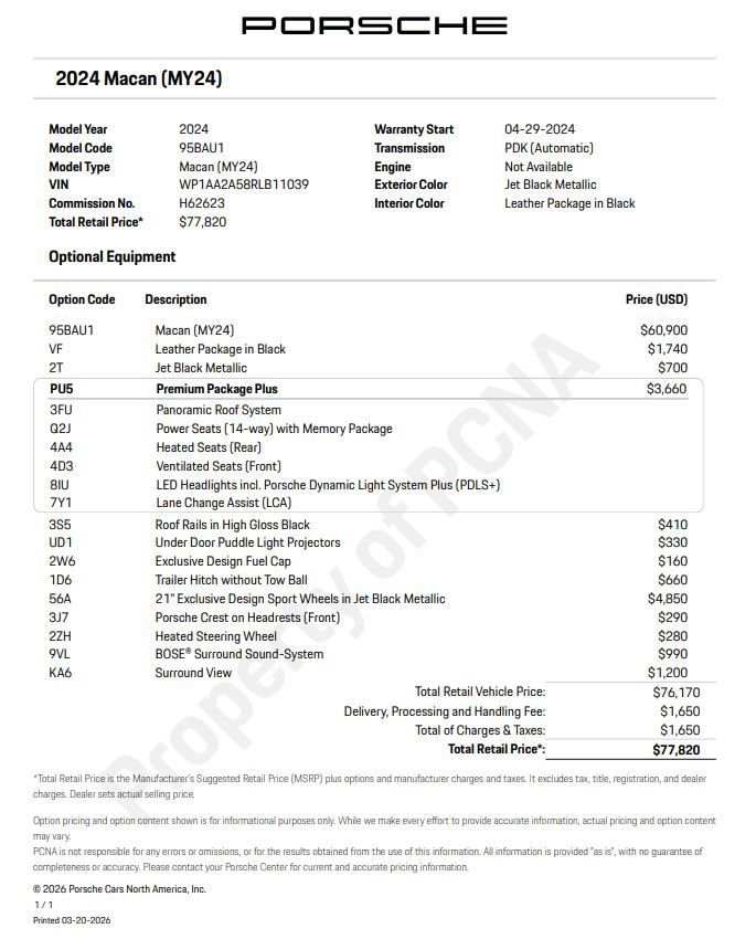 Certified 2024 Porsche Macan w/ Premium Plus Package image 6