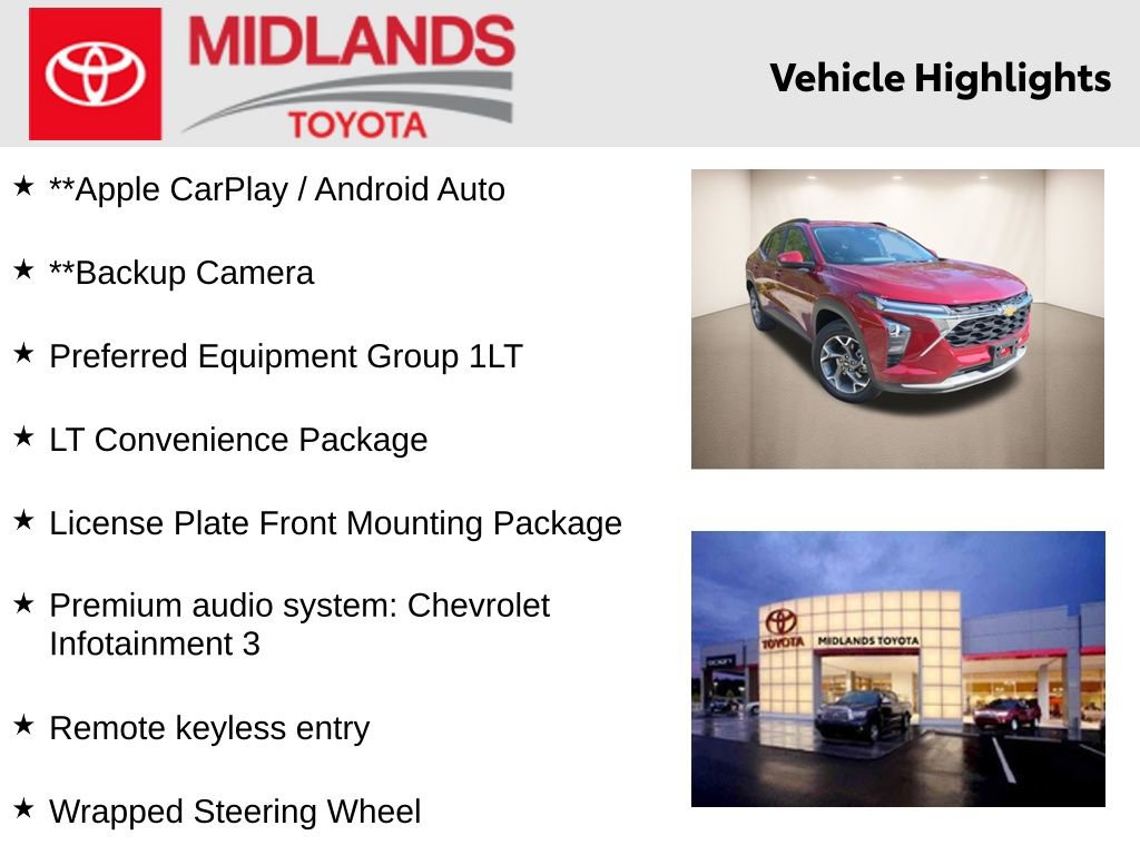 Used 2025 Chevrolet Trax LT w/ LT Convenience Package image 2