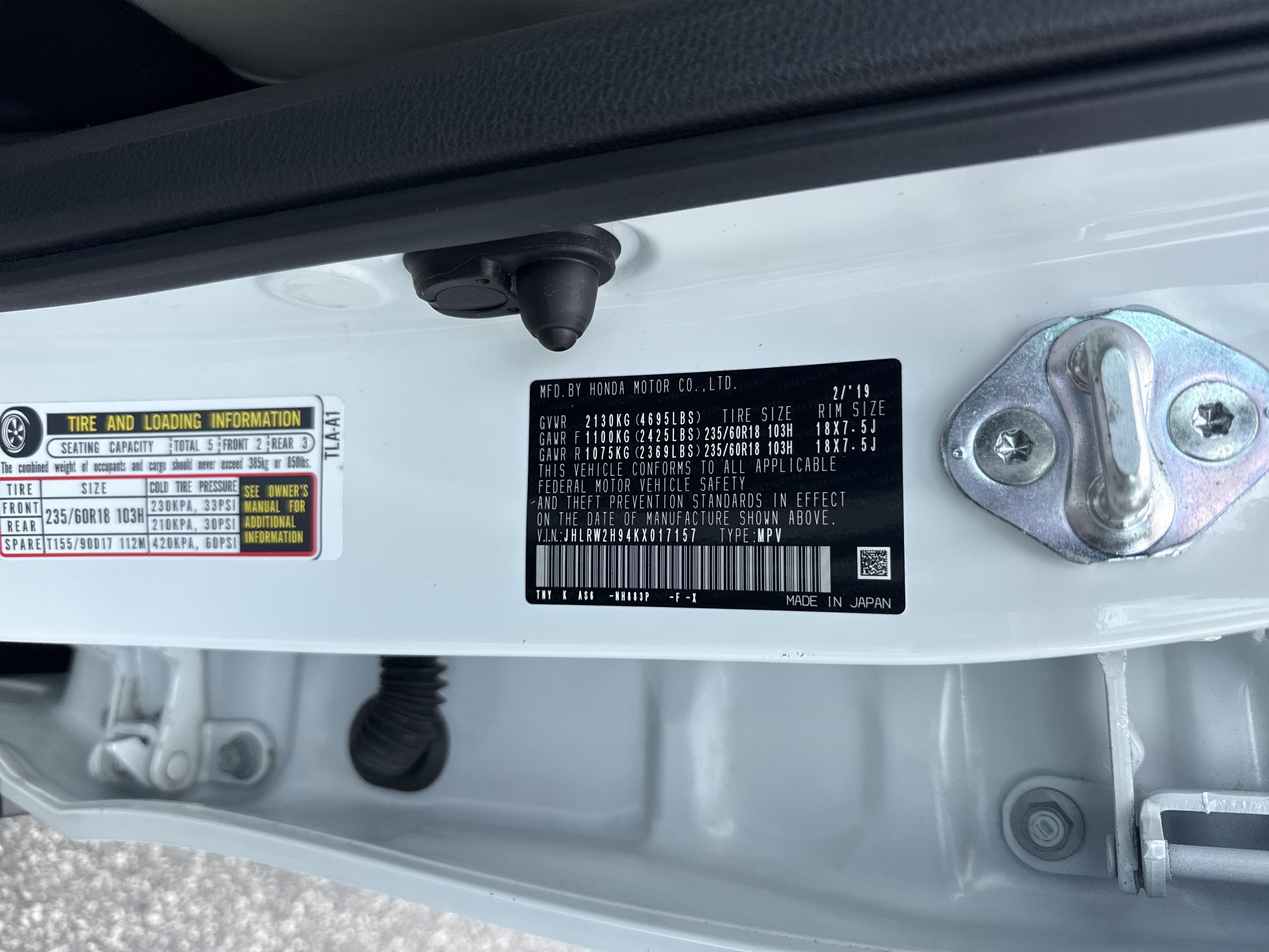 Certified 2019 Honda CR-V Touring image 37