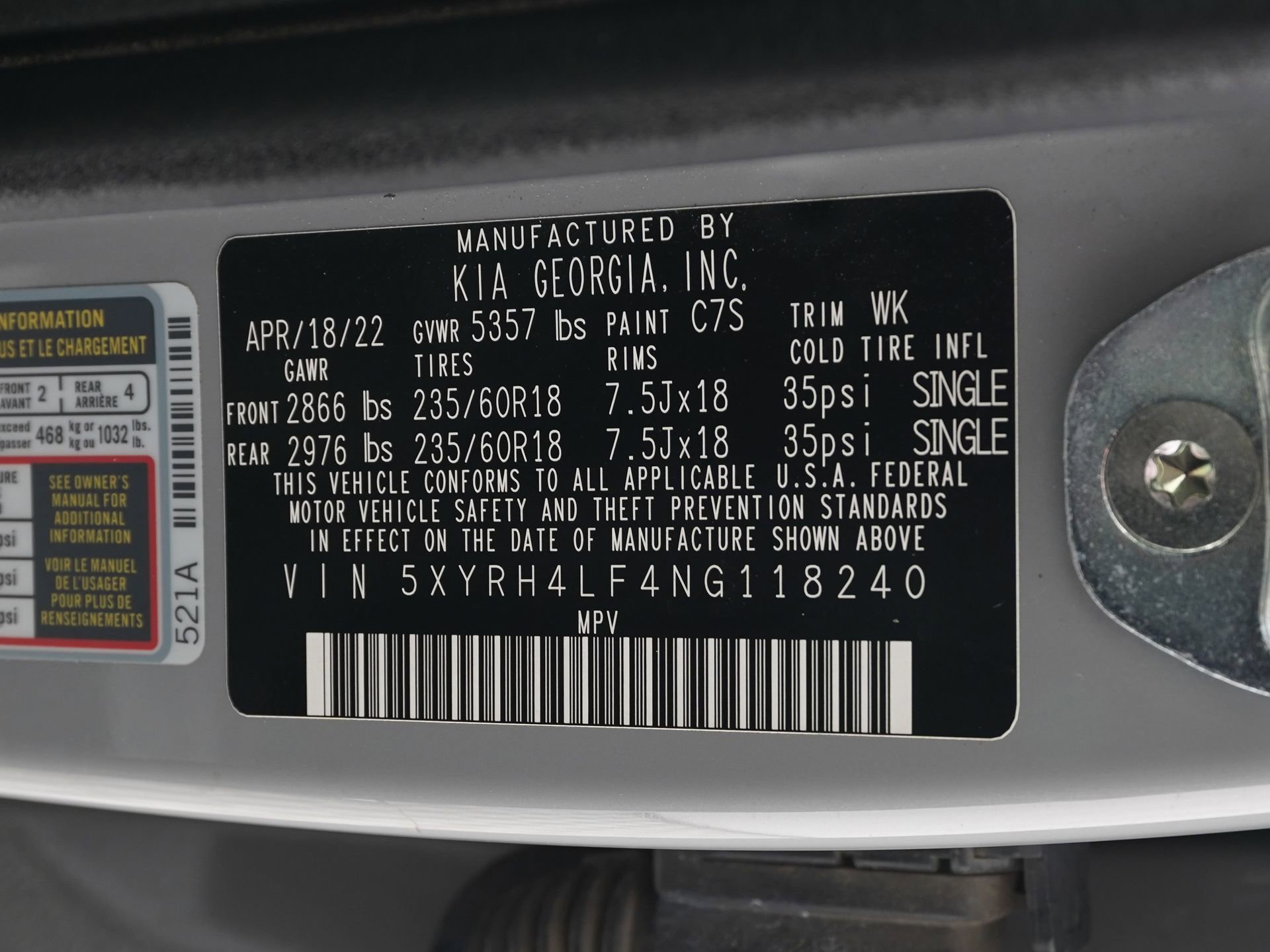 Used 2022 Kia Sorento EX w/ Panoramic Sunroof Package image 36