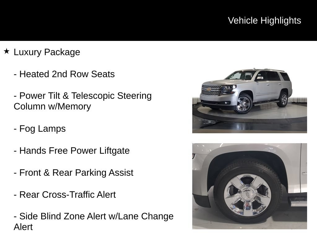 Used 2017 Chevrolet Tahoe LT w/ LT Signature Package AWD/4WD image 38