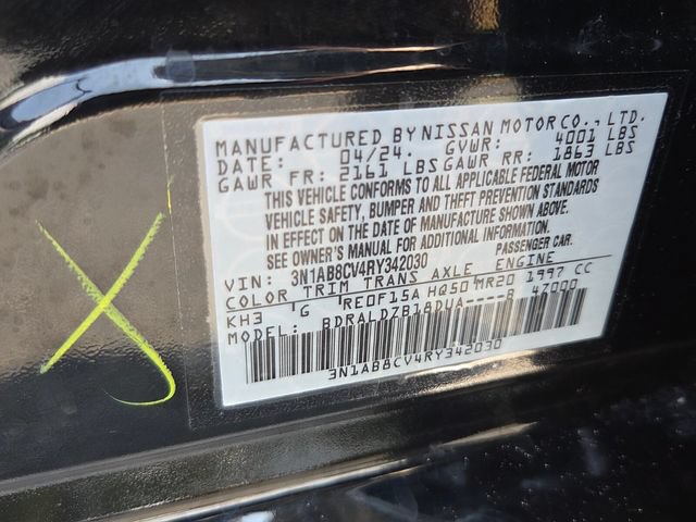 Used 2024 Nissan Sentra SV FWD image 7