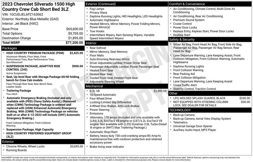 Certified 2023 Chevrolet Silverado 1500 High Country w/ High Country Premium Package image 42