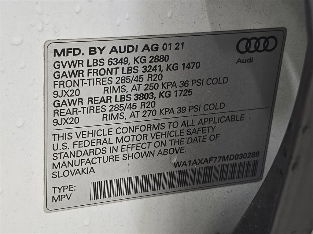 Used 2021 Audi Q7 3.0T Premium image 38