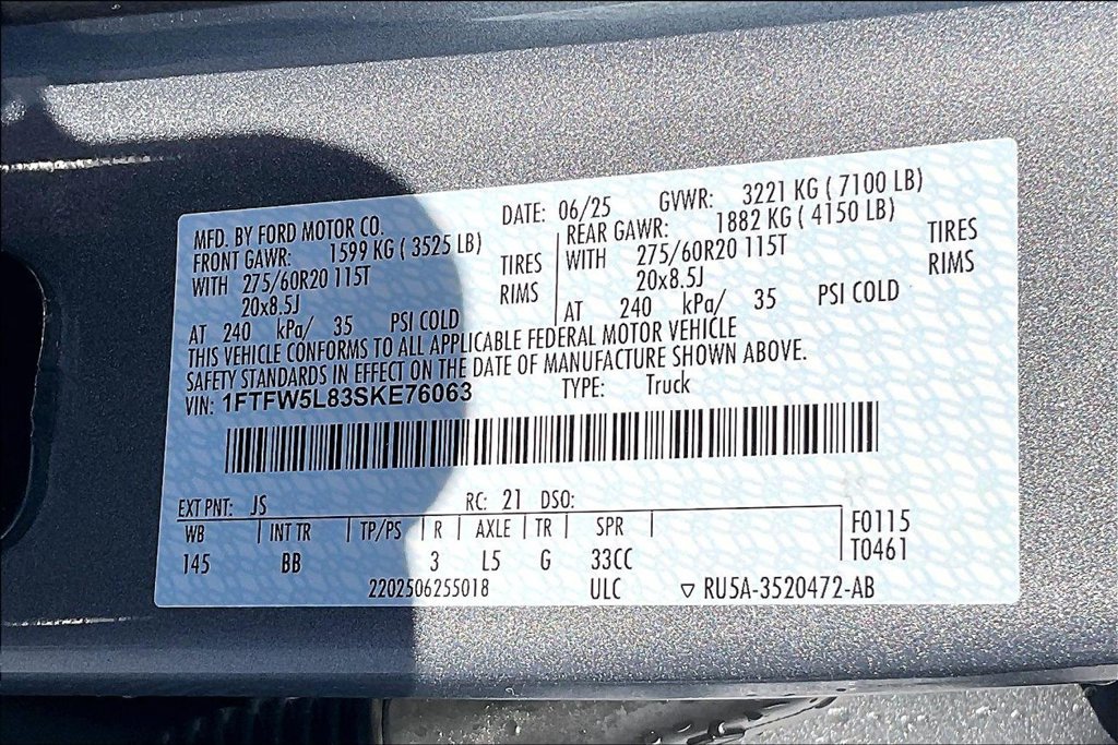 Certified 2025 Ford F150 Lariat w/ Equipment Group 501A Mid AWD/4WD image 21
