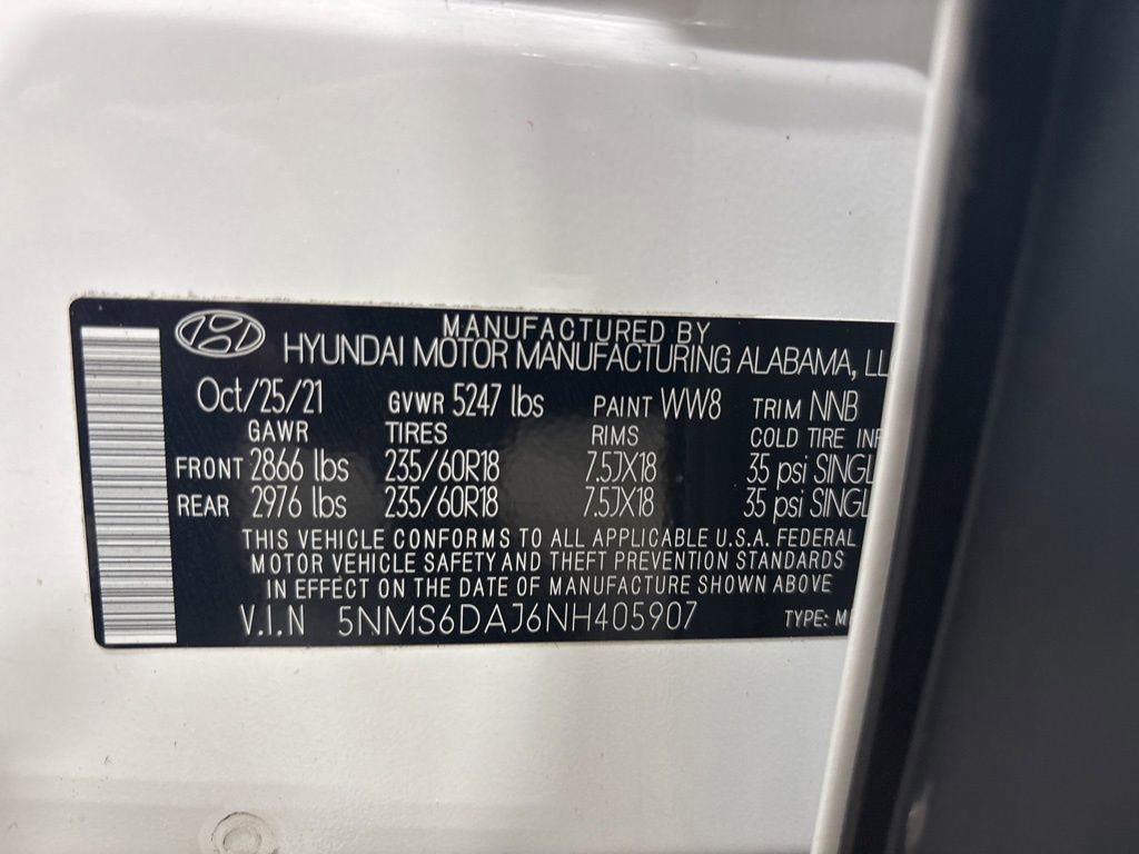 Used 2022 Hyundai Santa Fe SEL w/ Convenience Package image 31