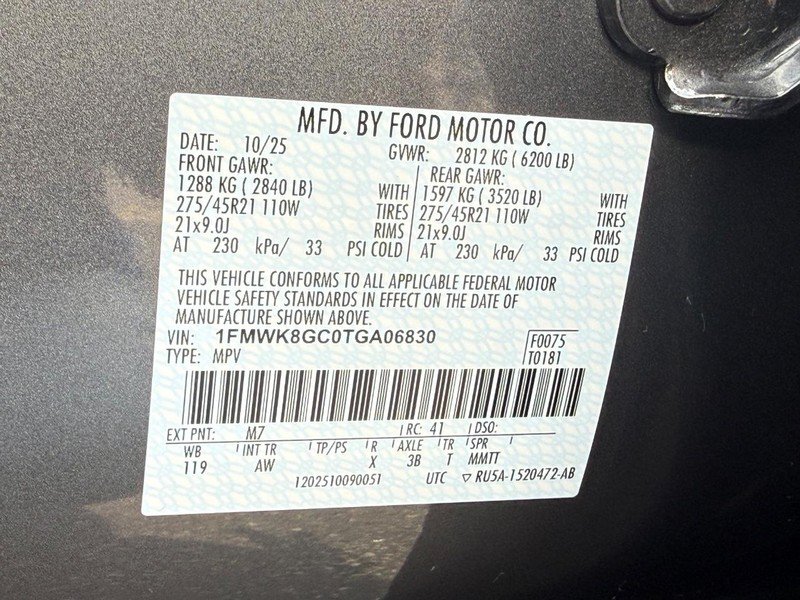 Certified 2026 Ford Explorer ST w/ Sun And Sound Package AWD/4WD image 32