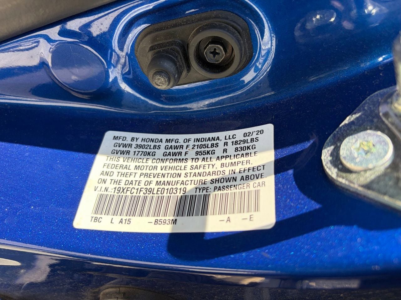 Used 2020 Honda Civic EX image 14