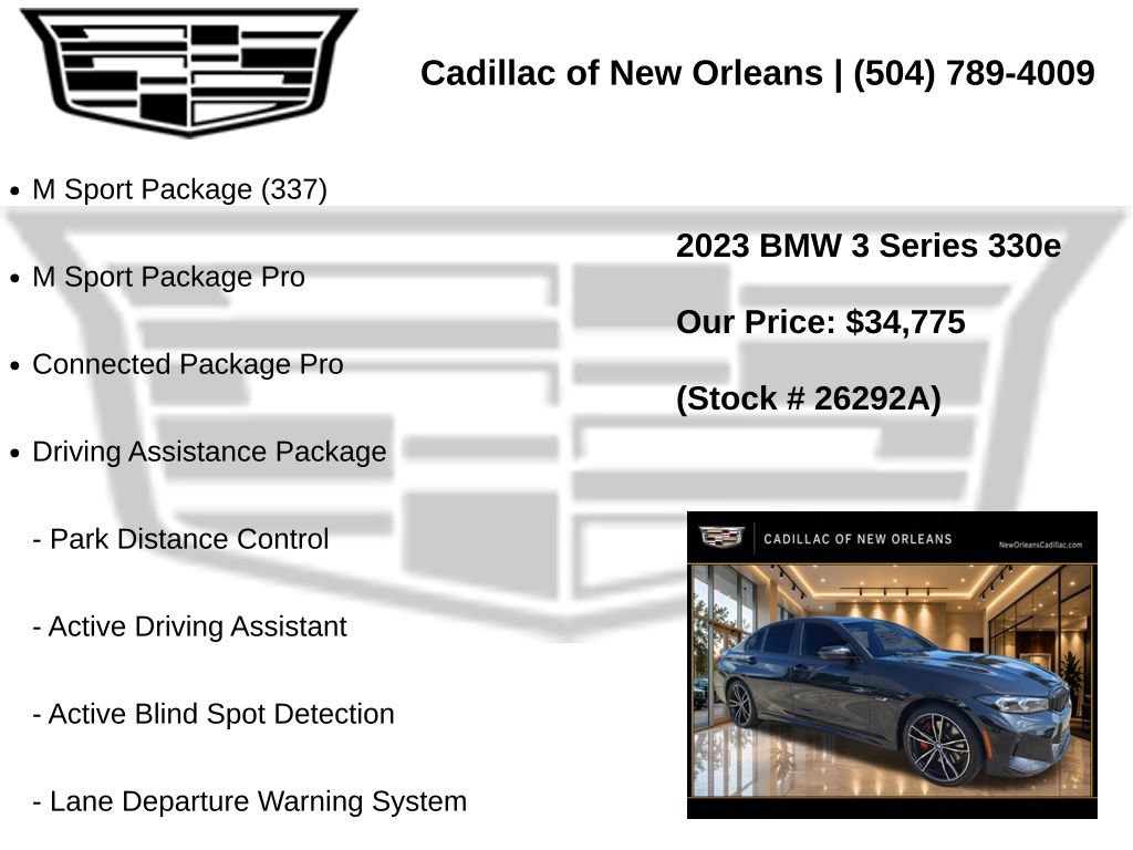 Used 2023 BMW 330e w/ M Sport Package RWD image 7