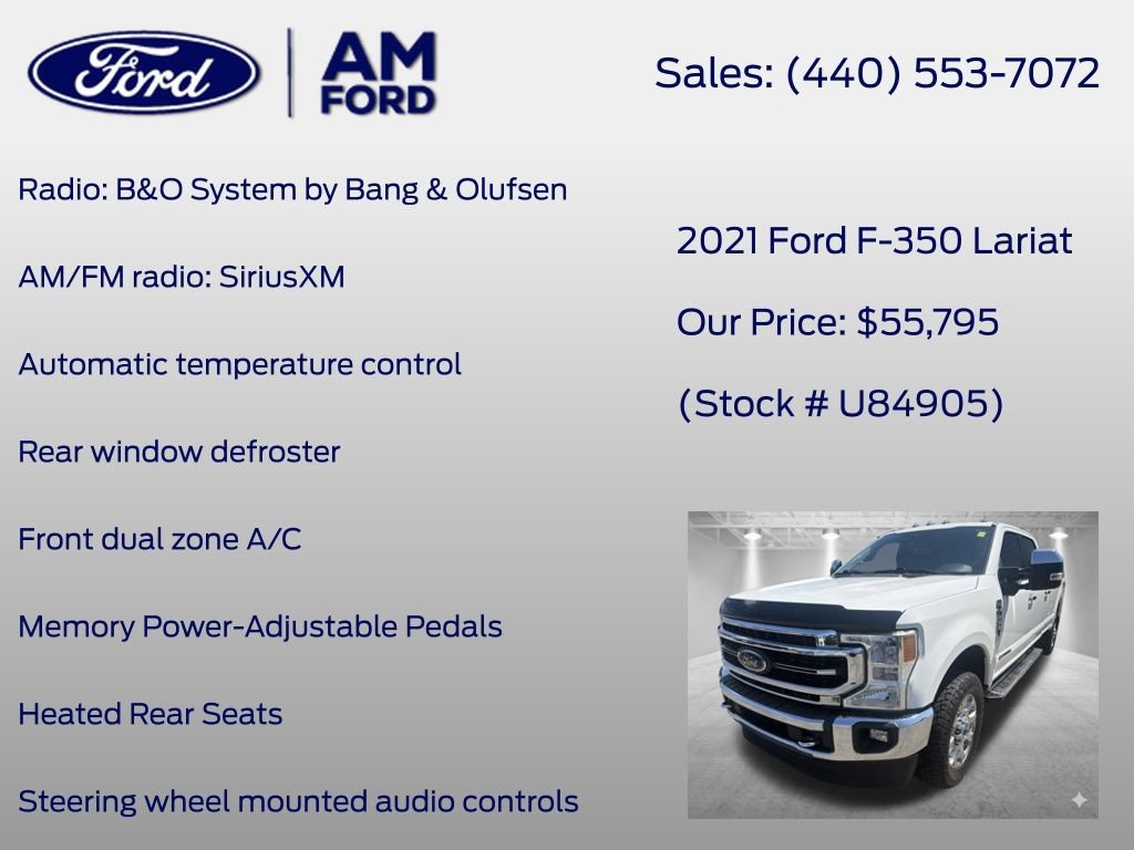 Used 2021 Ford F350 Lariat w/ Lariat Ultimate Package AWD/4WD image 33