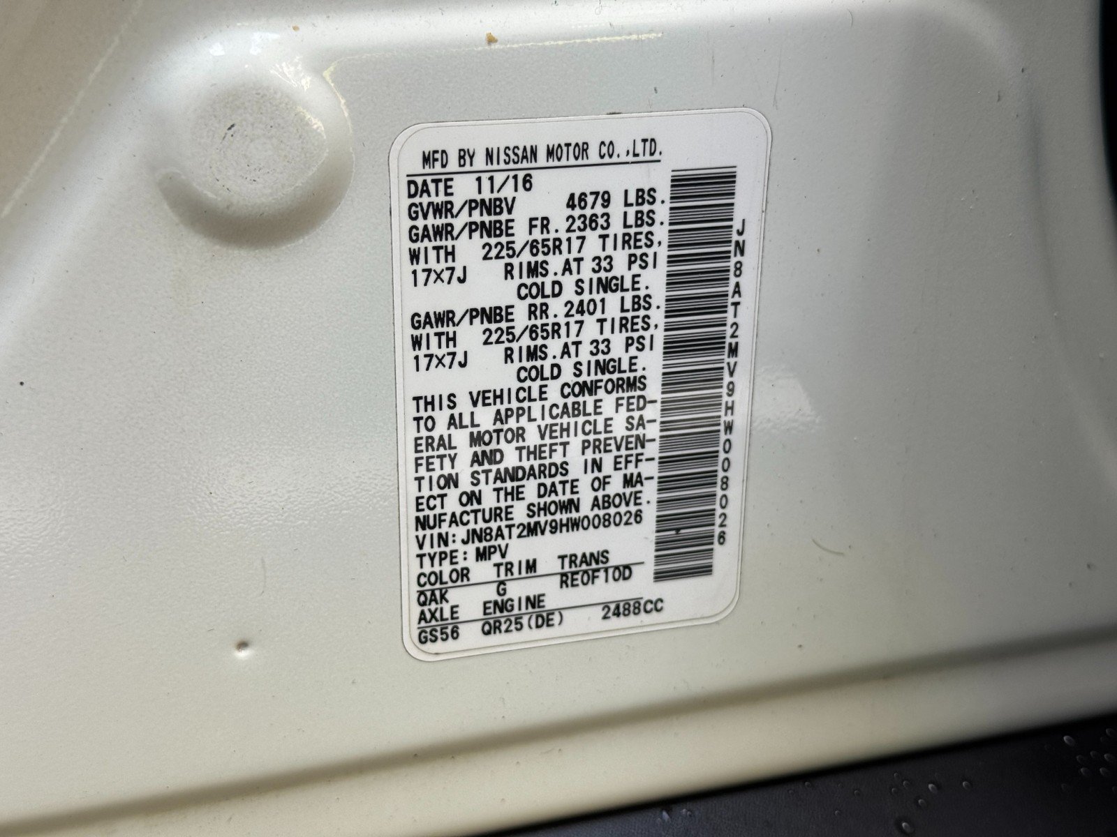 Used 2017 Nissan Rogue S AWD/4WD image 37