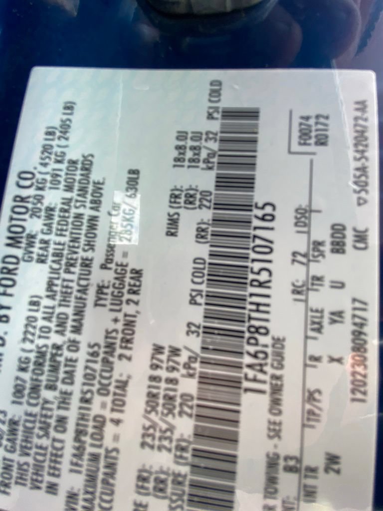 Certified 2024 Ford Mustang Coupe RWD image 28