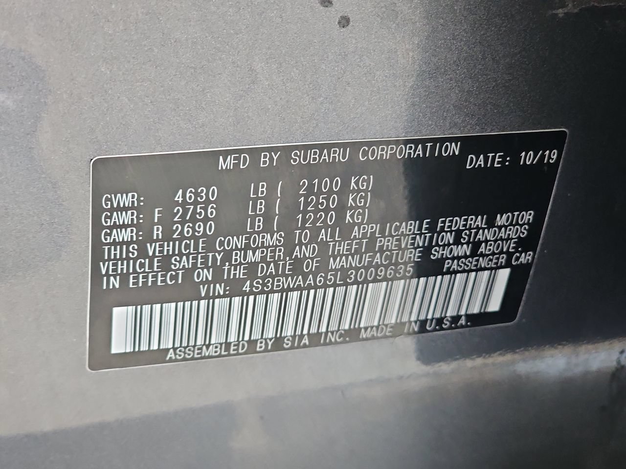 Used 2020 Subaru Legacy AWD/4WD image 41